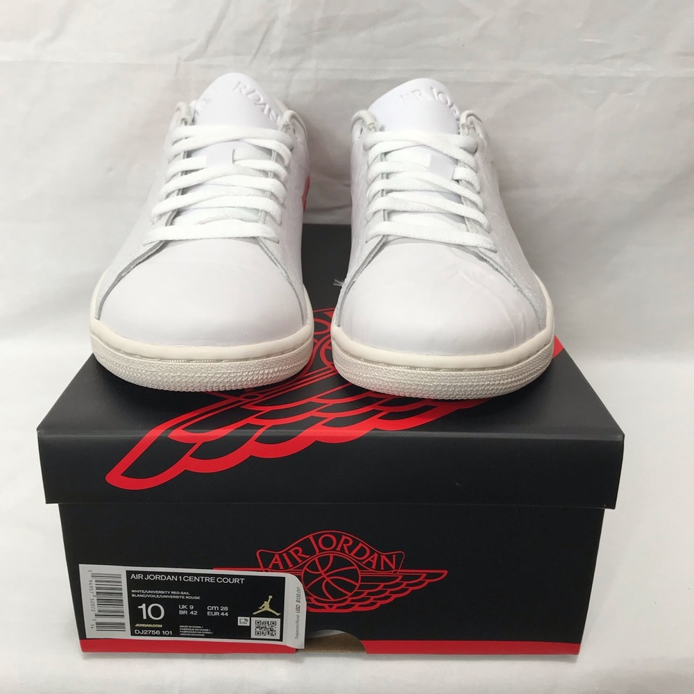 Jordan 1 Centre Court White University Red Size 10 - Picture 4 of 12
